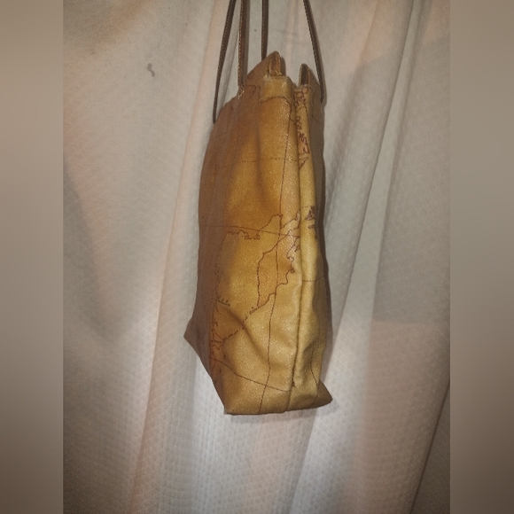 Alviero Martini Leather World Map Tote Bag - Picture 10 of 14